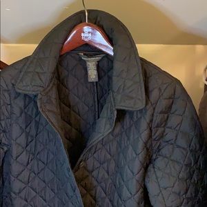 Banana republic black quilted jacket.